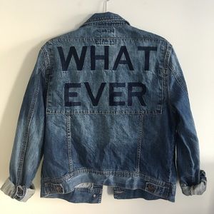 "WhatEver" Denim Jacket